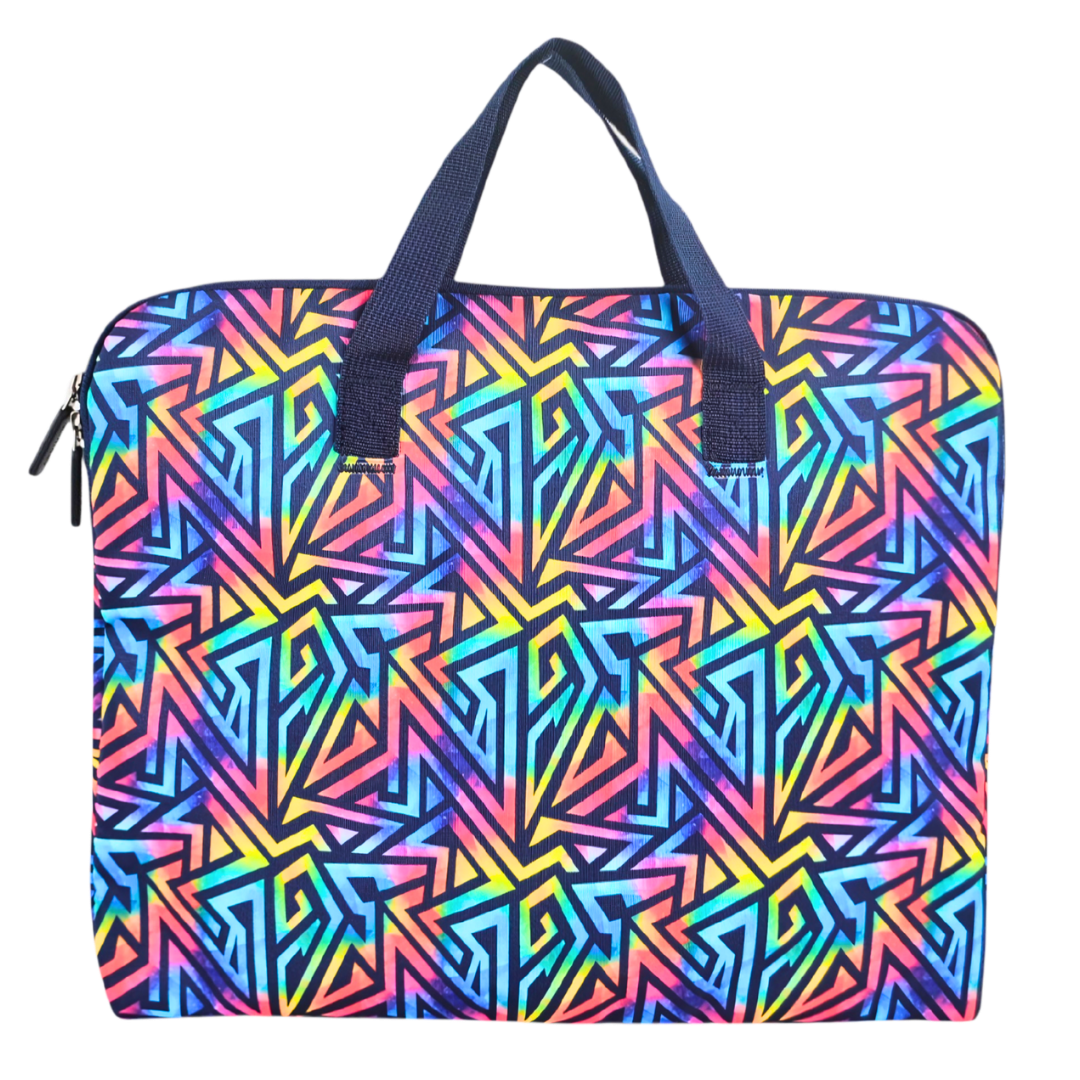 Library Bag 600D Abstract Geometric - PRE ORDER SHIPPING 9TH NOVEMBER 2026