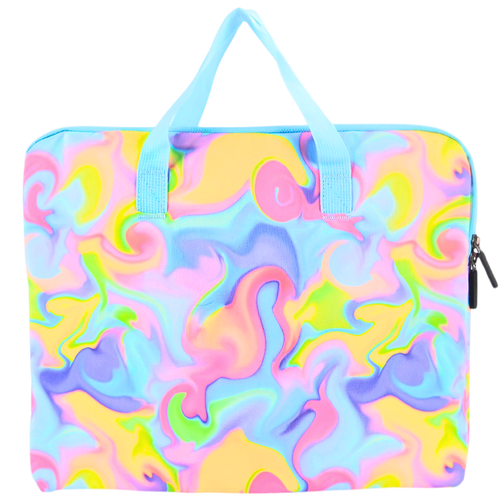 Library Bag 600D Abstract Neon Waves - PRE ORDER SHIPPING 9TH NOVEMBER 2026
