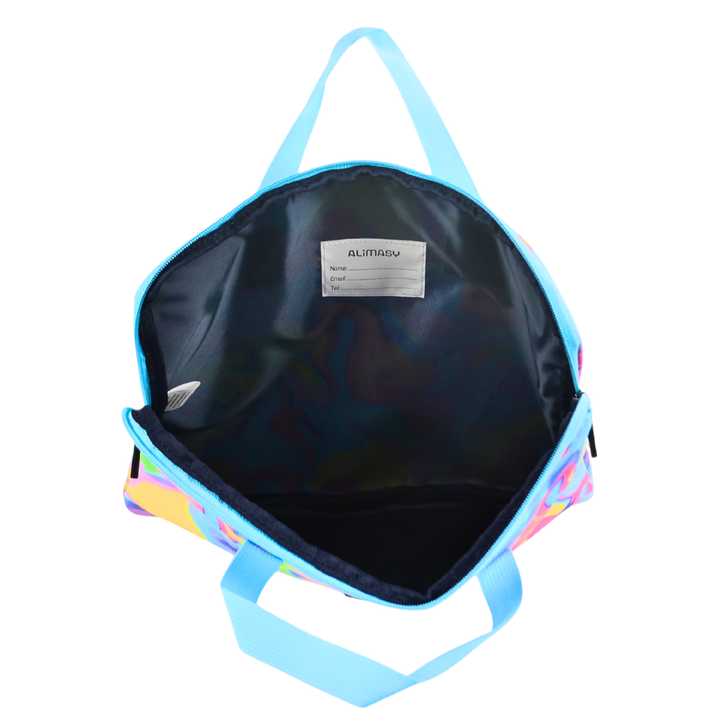 Library Bag 600D Abstract Neon Waves - PRE ORDER SHIPPING 9TH NOVEMBER 2026