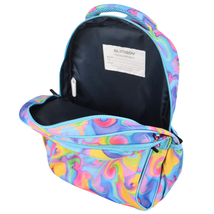 Midsize Kids Backpack 900D Abstract Neon Waves - PRE ORDER SHIPPING 9TH NOVEMBER 2026