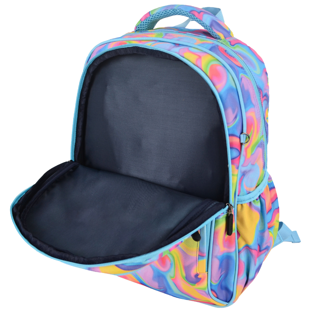 Midsize Kids Backpack 900D Abstract Neon Waves - PRE ORDER SHIPPING 9TH NOVEMBER 2026