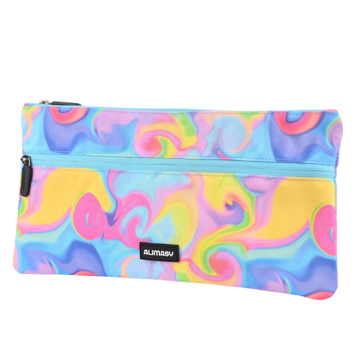 Large School Pencil Case Abstract Neon Waves - PRE ORDER SHIPPING 9TH NOVEMBER 2026