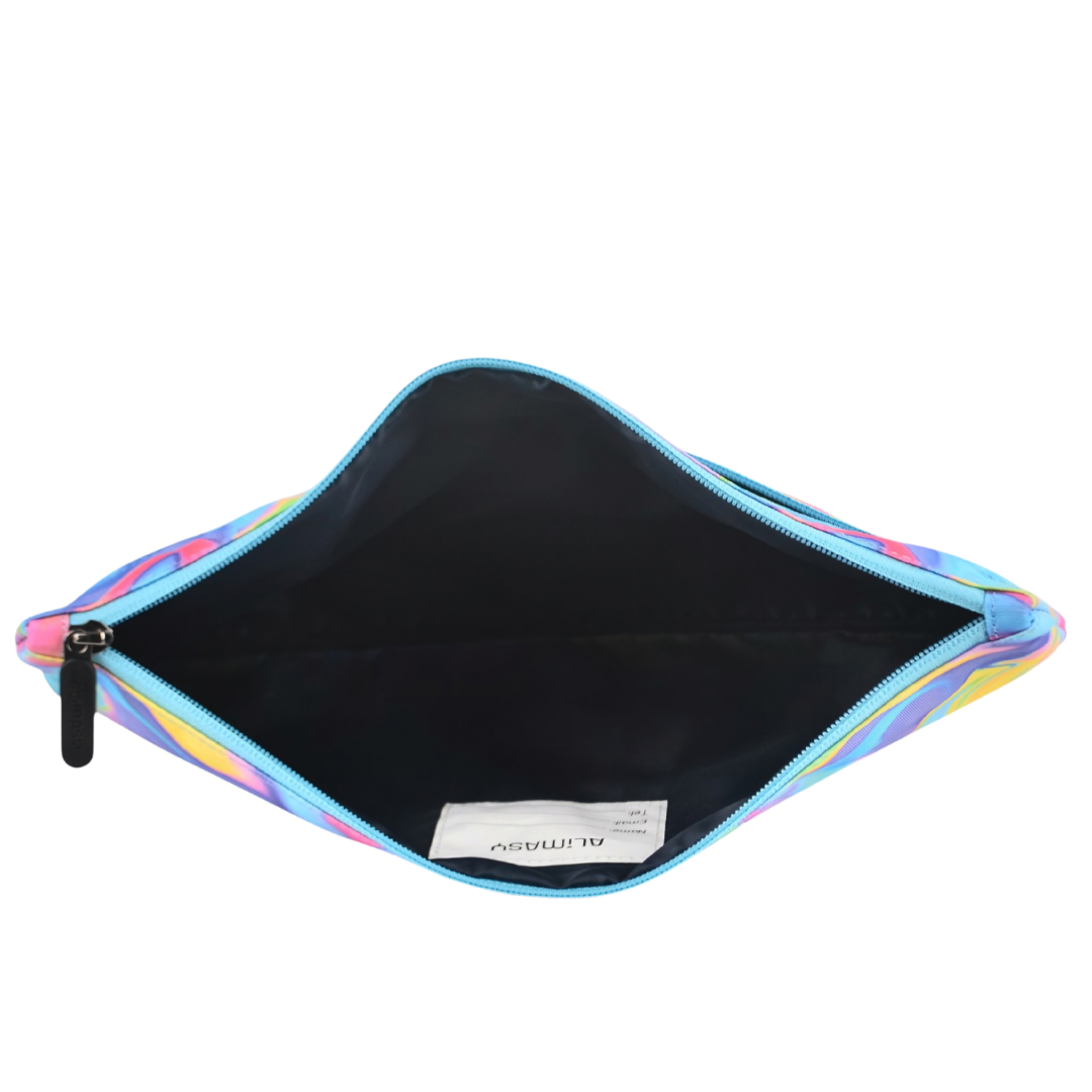 Large School Pencil Case Abstract Neon Waves - PRE ORDER SHIPPING 9TH NOVEMBER 2026