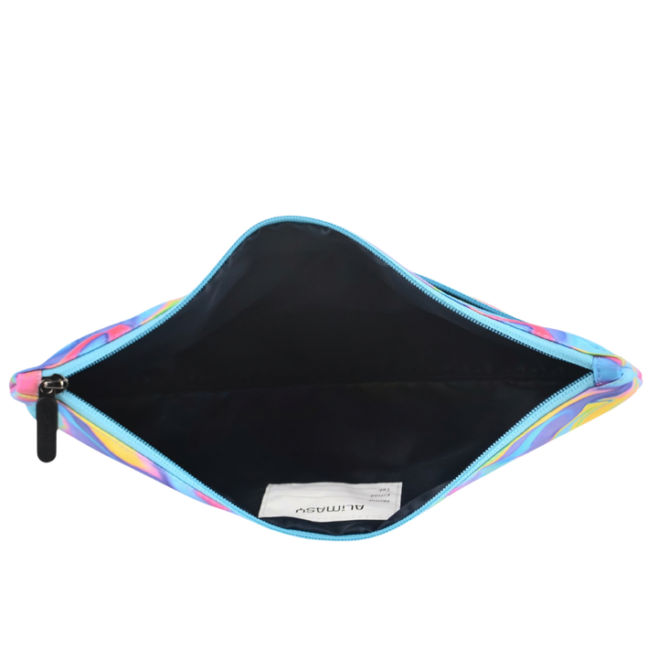 Large School Pencil Case Abstract Neon Waves - PRE ORDER SHIPPING 9TH NOVEMBER 2026