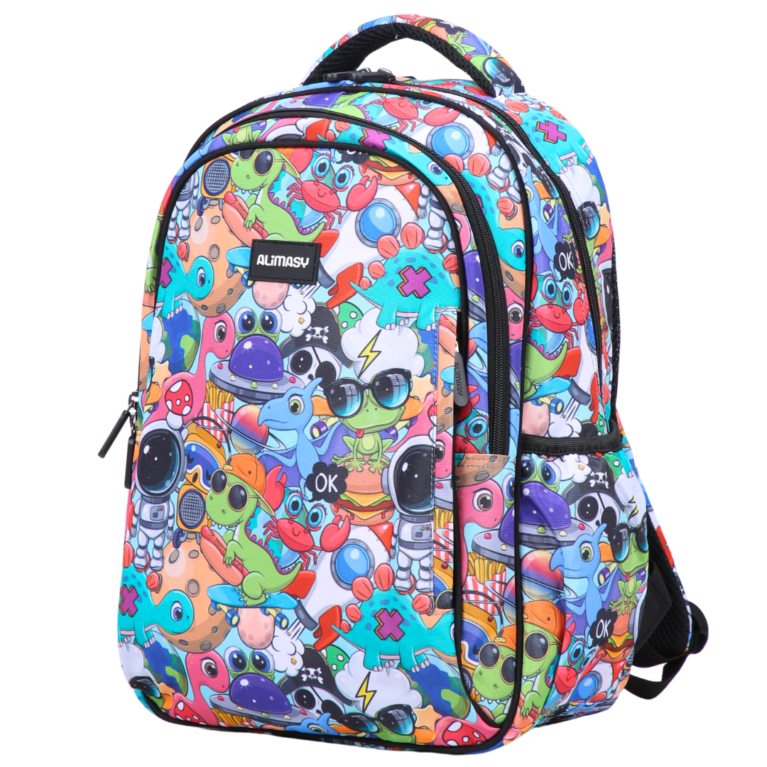 Cartoon Midsize Kids Backpack