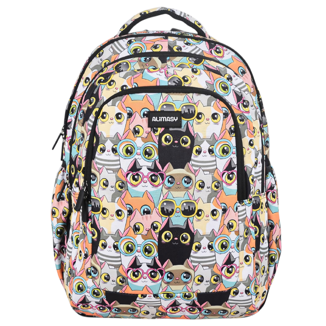 Grand sac à dos Fleurs tropicales et palmiers