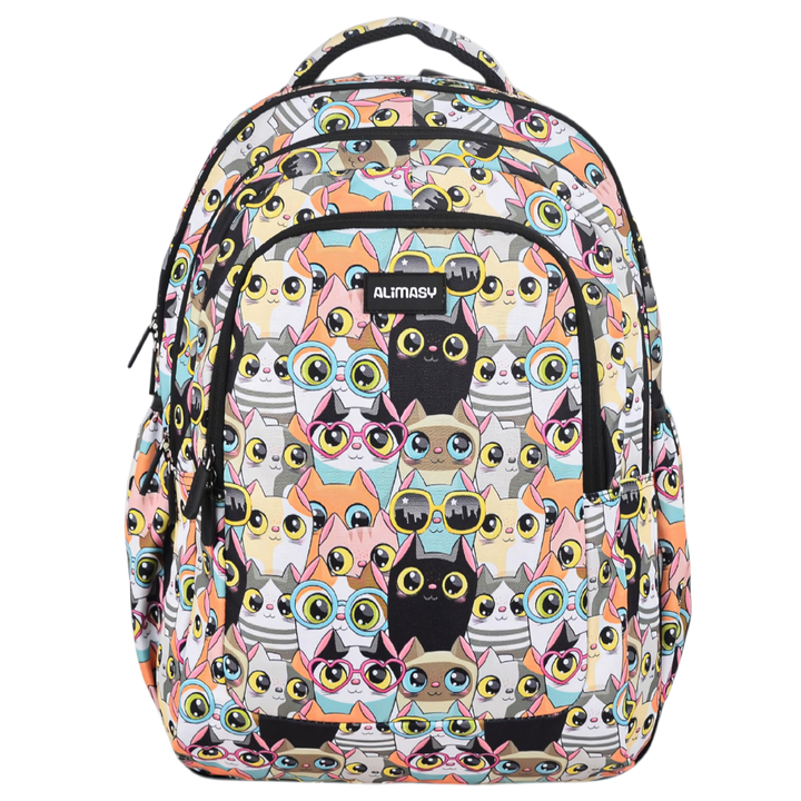 Grand sac à dos Fleurs tropicales et palmiers