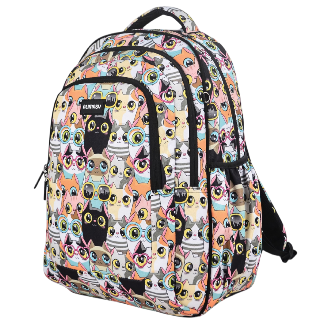 Grand sac à dos Fleurs tropicales et palmiers