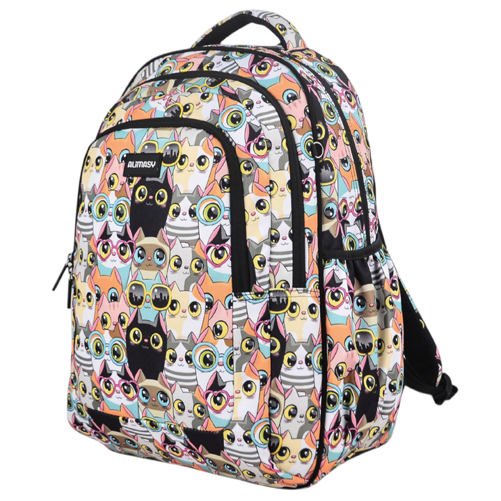 Grand sac à dos Fleurs tropicales et palmiers