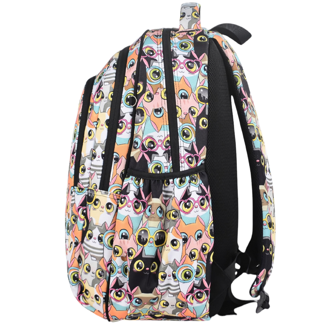 Grand sac à dos Fleurs tropicales et palmiers
