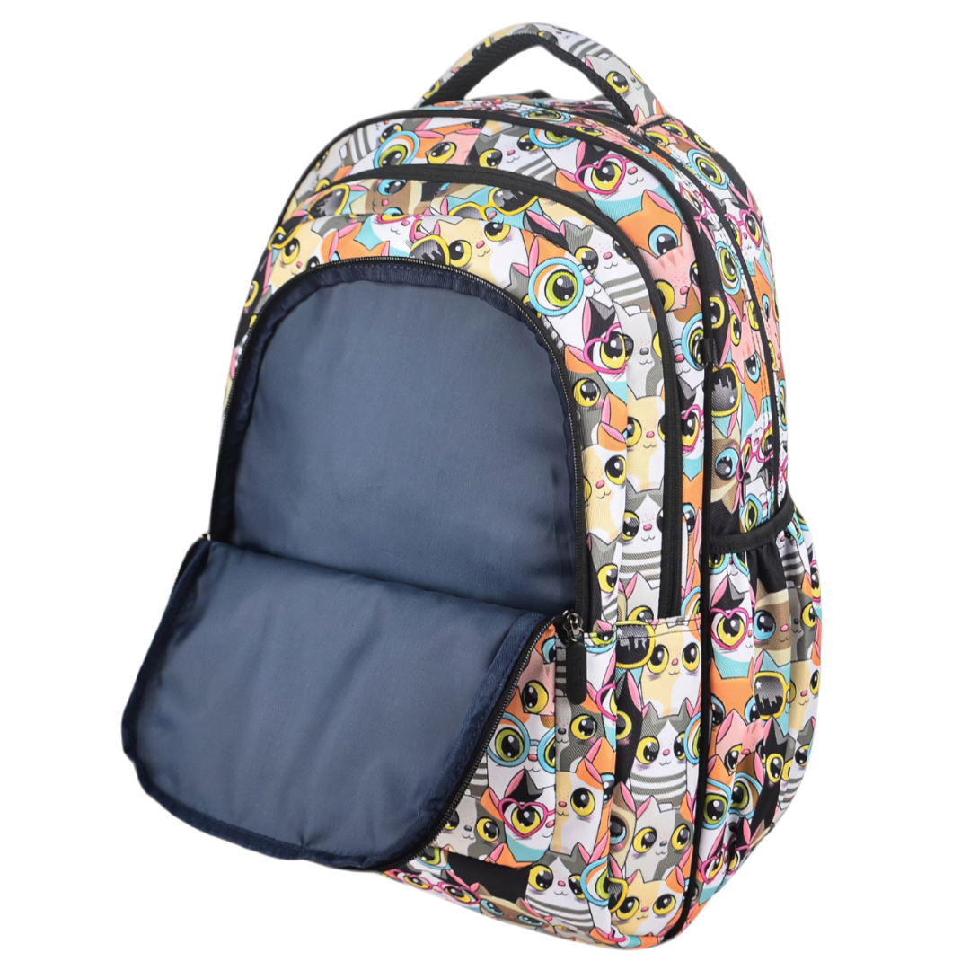 Grand sac à dos Fleurs tropicales et palmiers