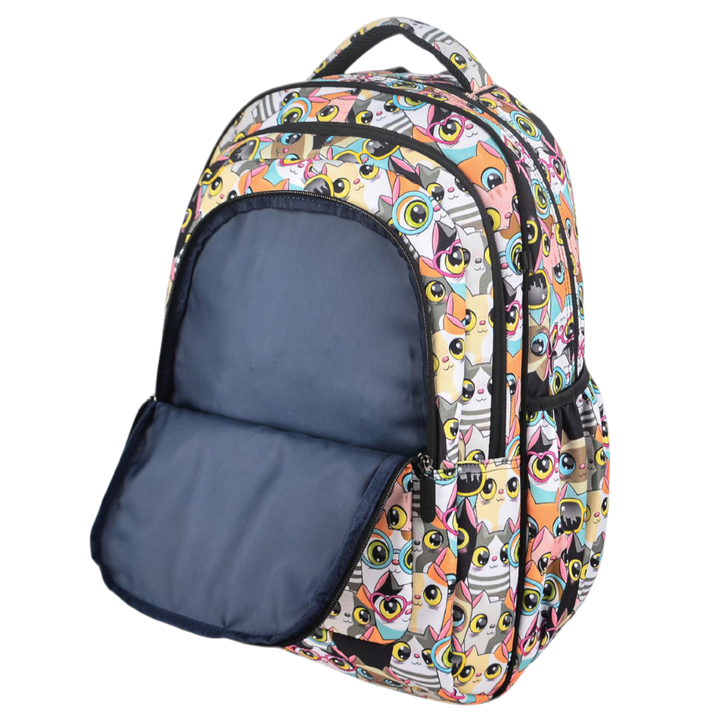 Grand sac à dos Fleurs tropicales et palmiers