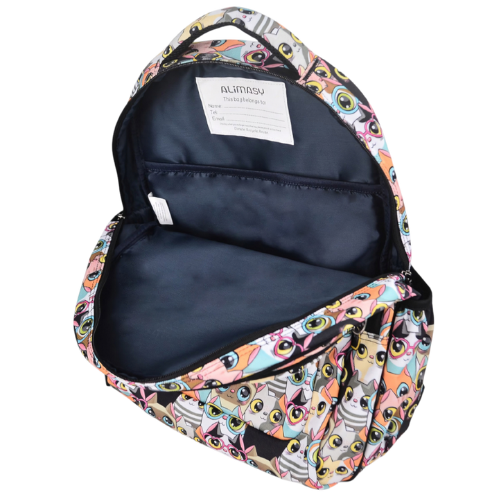 Grand sac à dos Fleurs tropicales et palmiers
