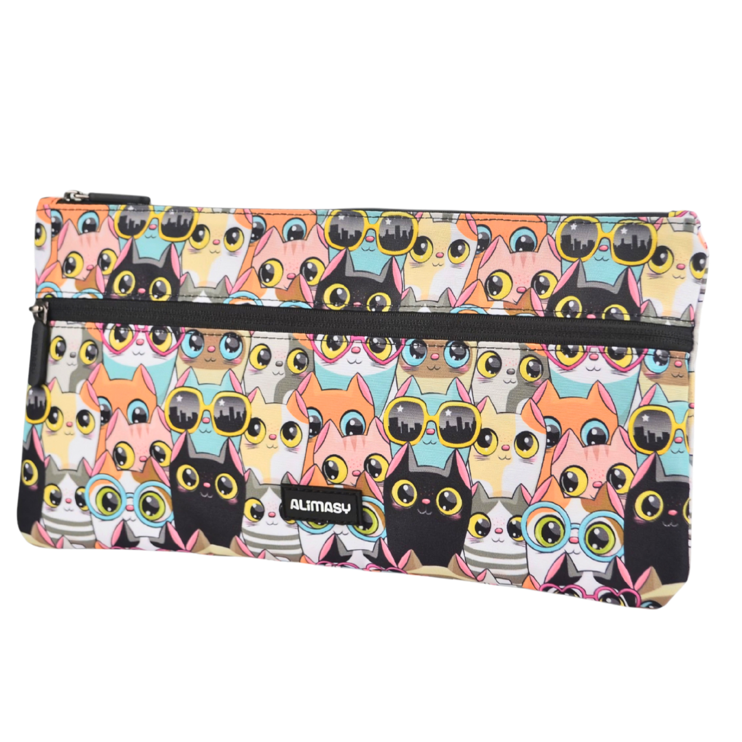 Large School Pencil Case Cats - PRE ORDER SHIPPING 9TH NOVEMBER 2026