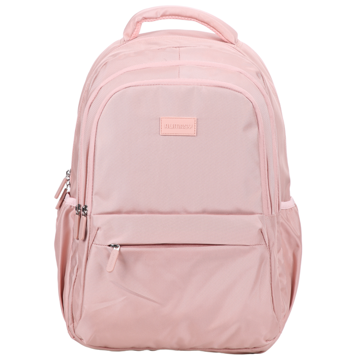 Blush Pink 900d backpack for ladies and teenagers to use for school, work, travel.