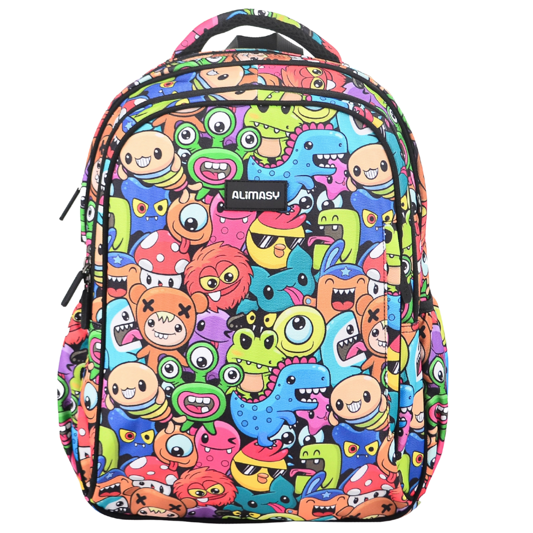 Midsize Kids Backpack 900D Cute Cartoon Monsters - PRE ORDER SHIPPING 9TH NOVEMBER 2026