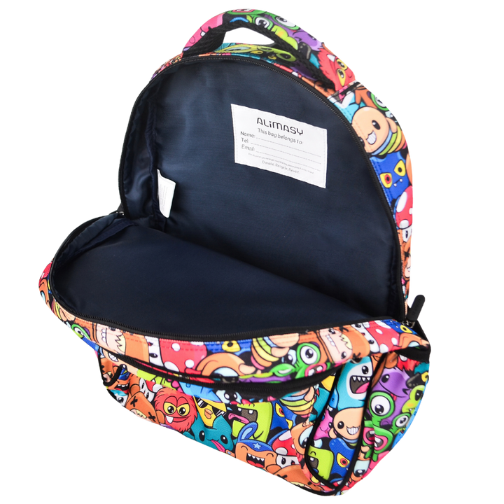 Midsize Kids Backpack 900D Cute Cartoon Monsters - PRE ORDER SHIPPING 9TH NOVEMBER 2026