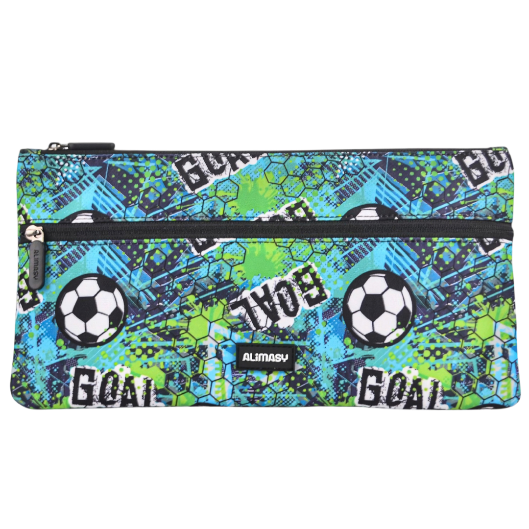 Large School Pencil Case Football - PRE ORDER SHIPPING 9TH NOVEMBER 2026