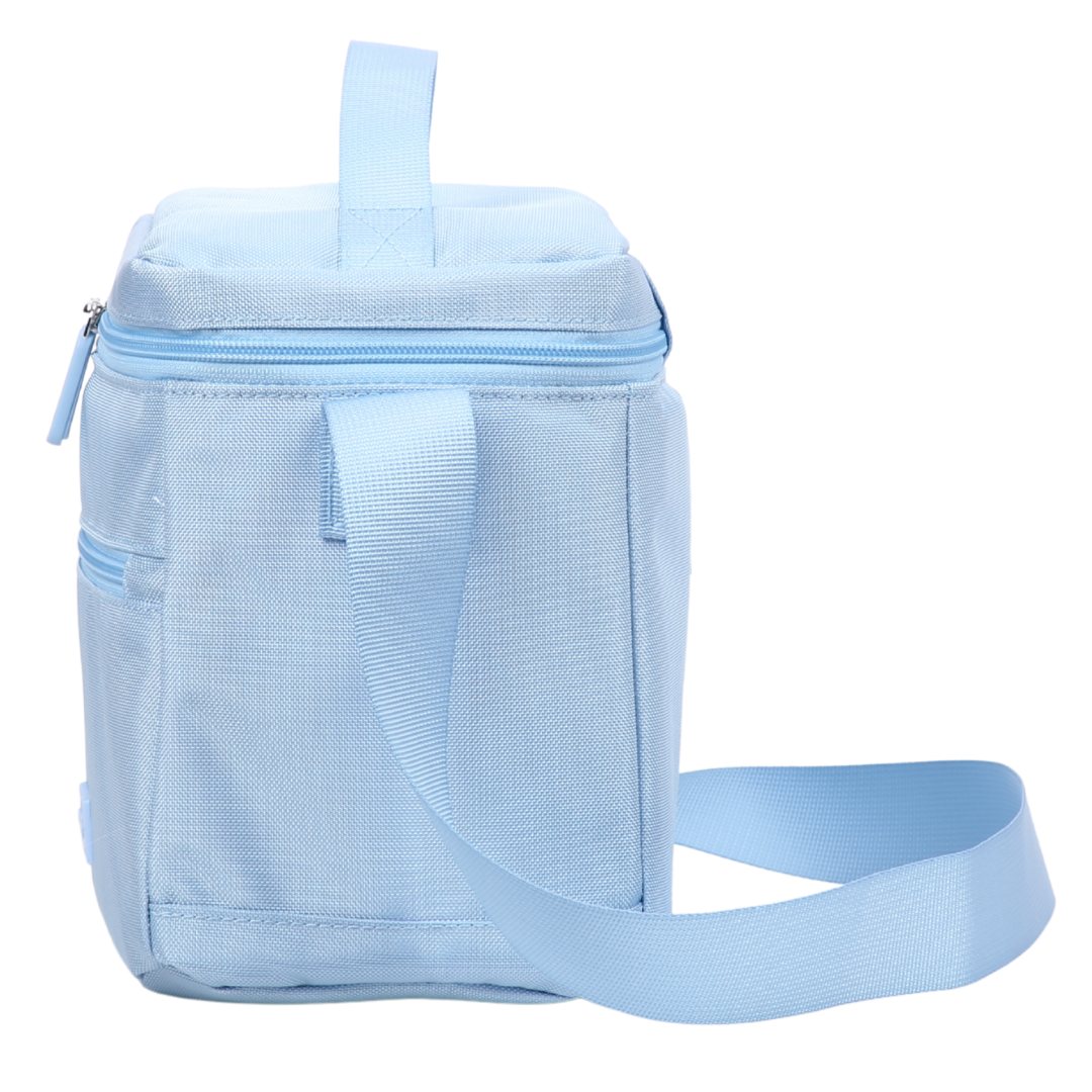 900D Tall Insulated Lunch Bag Light Baby Blue