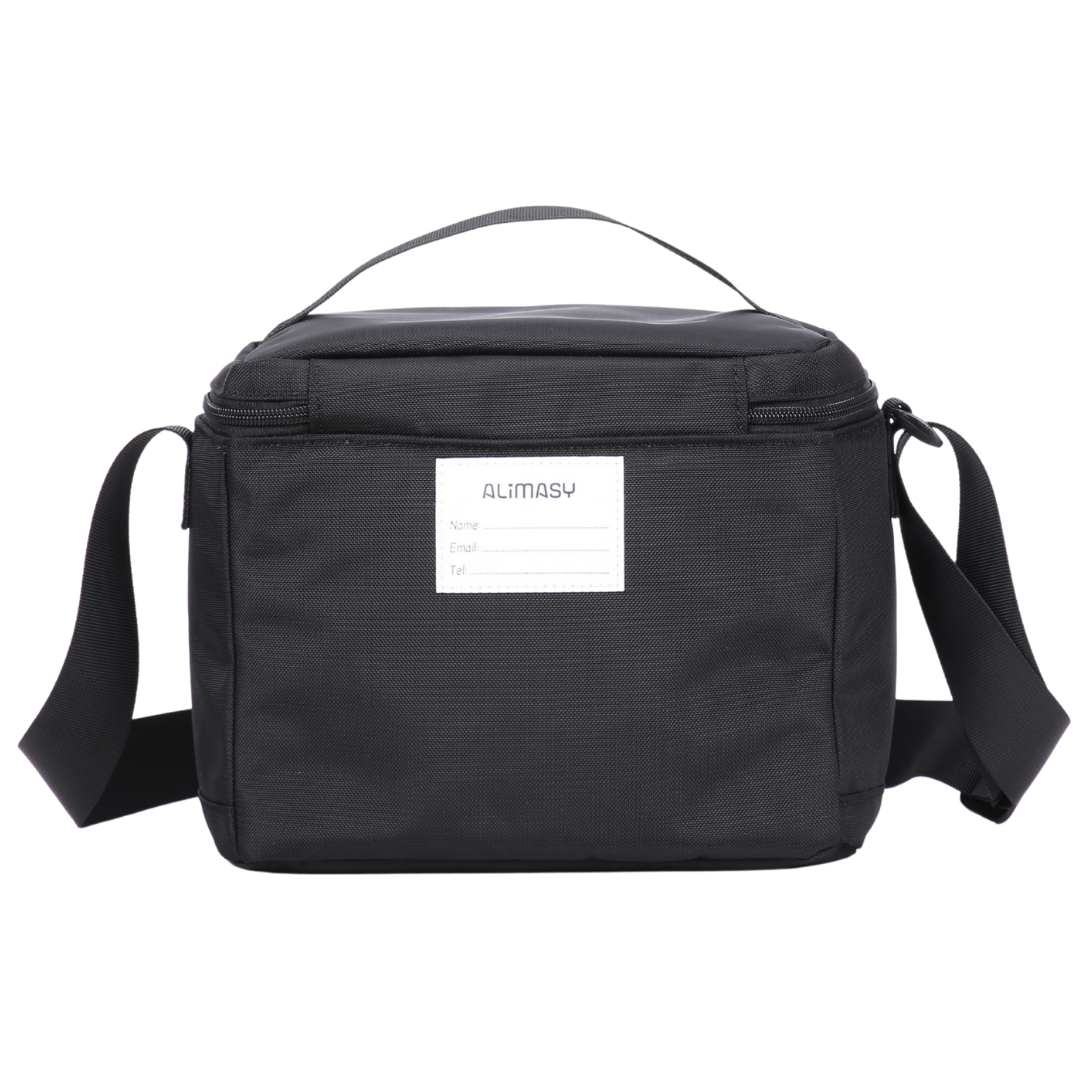 900D Tall Insulated Lunch Bag Black