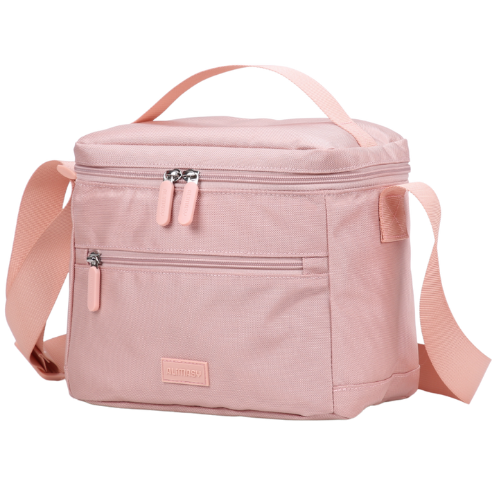 900D Tall Insulated Lunch Bag Blush Light Pink