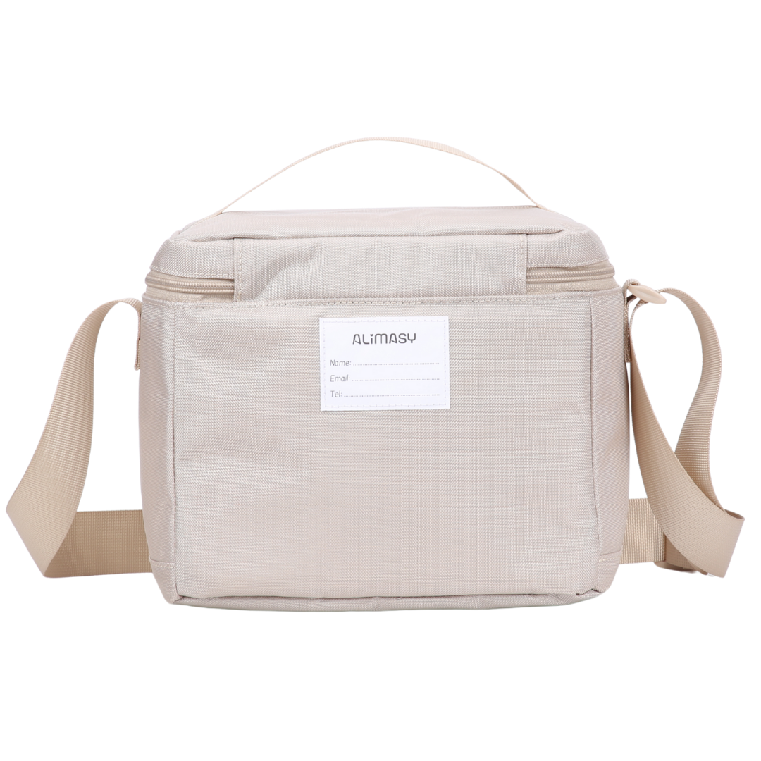 900D Tall Insulated Lunch Bag Champagne
