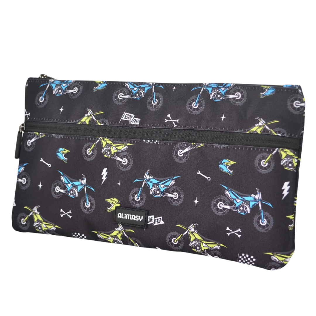 Large School Pencil Case Motorcross - PRE ORDER SHIPPING 9TH NOVEMBER 2026