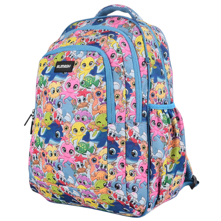 Grand sac à dos Fleurs tropicales et palmiers