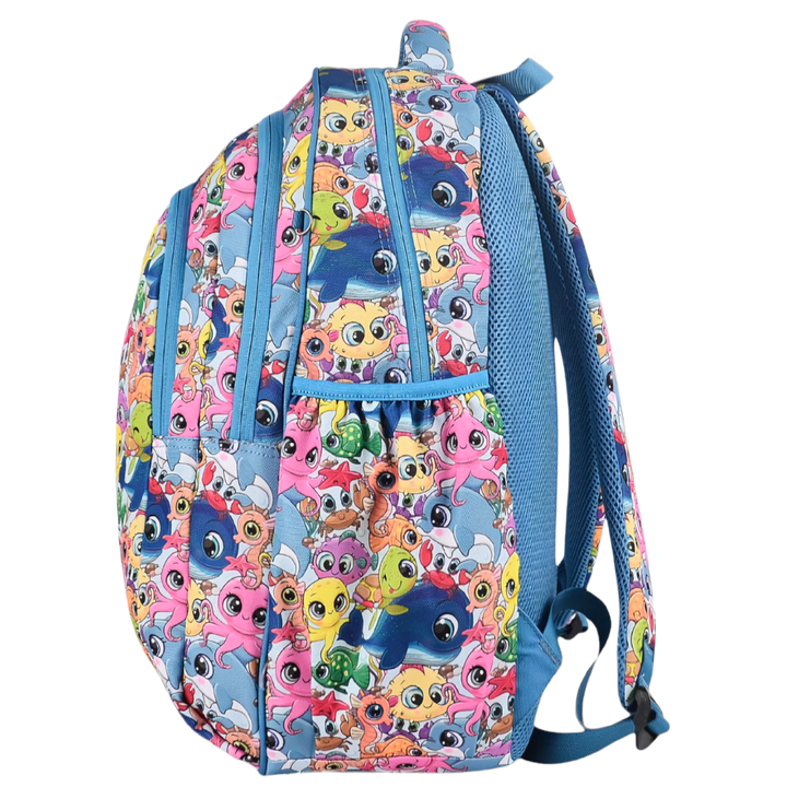 Grand sac à dos Fleurs tropicales et palmiers
