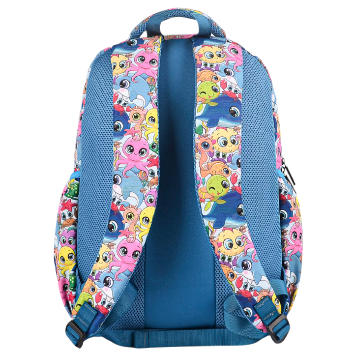 Grand sac à dos Fleurs tropicales et palmiers