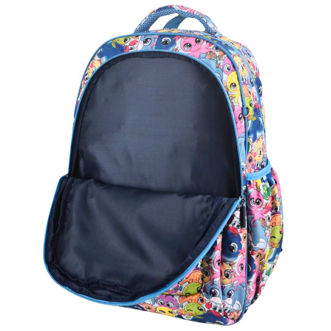 Grand sac à dos Fleurs tropicales et palmiers