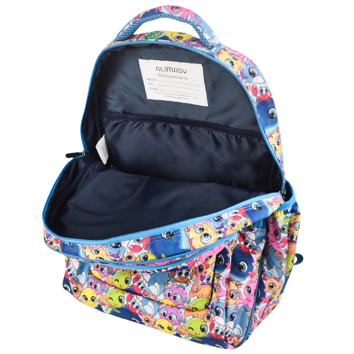 Grand sac à dos Fleurs tropicales et palmiers