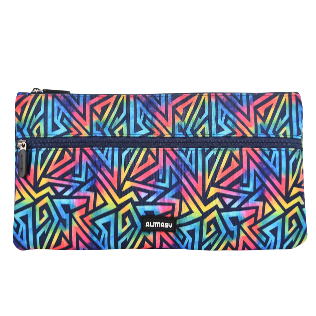 Large School Pencil Case Abstract Geometric - PRE ORDER SHIPPING 9TH NOVEMBER 2026