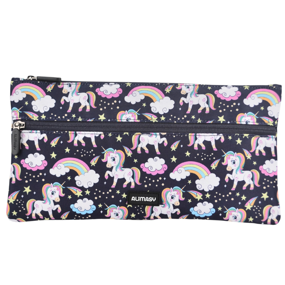 Large School Pencil Case Rainbow Unicorn - PRE ORDER SHIPPING 9TH NOVEMBER 2026