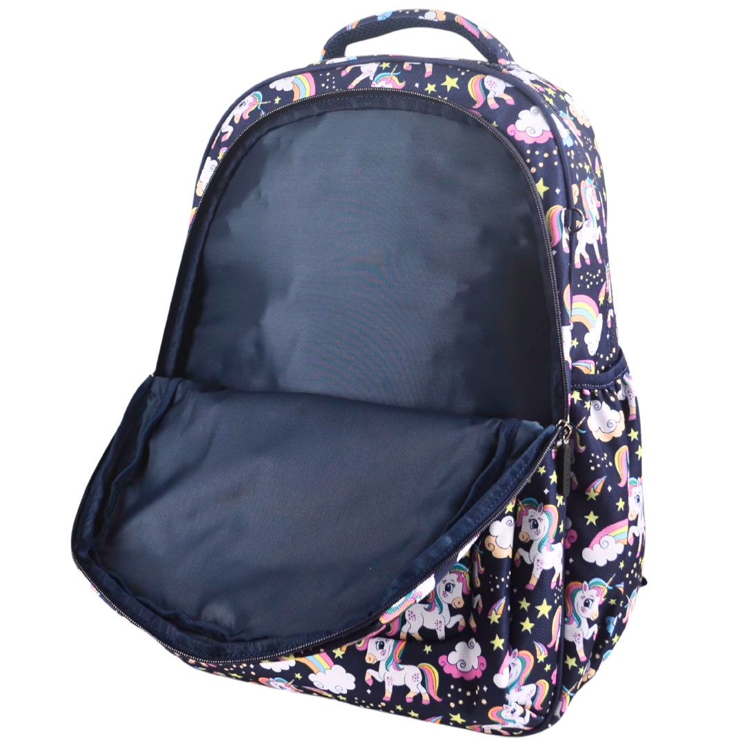 Grand sac à dos Fleurs tropicales et palmiers