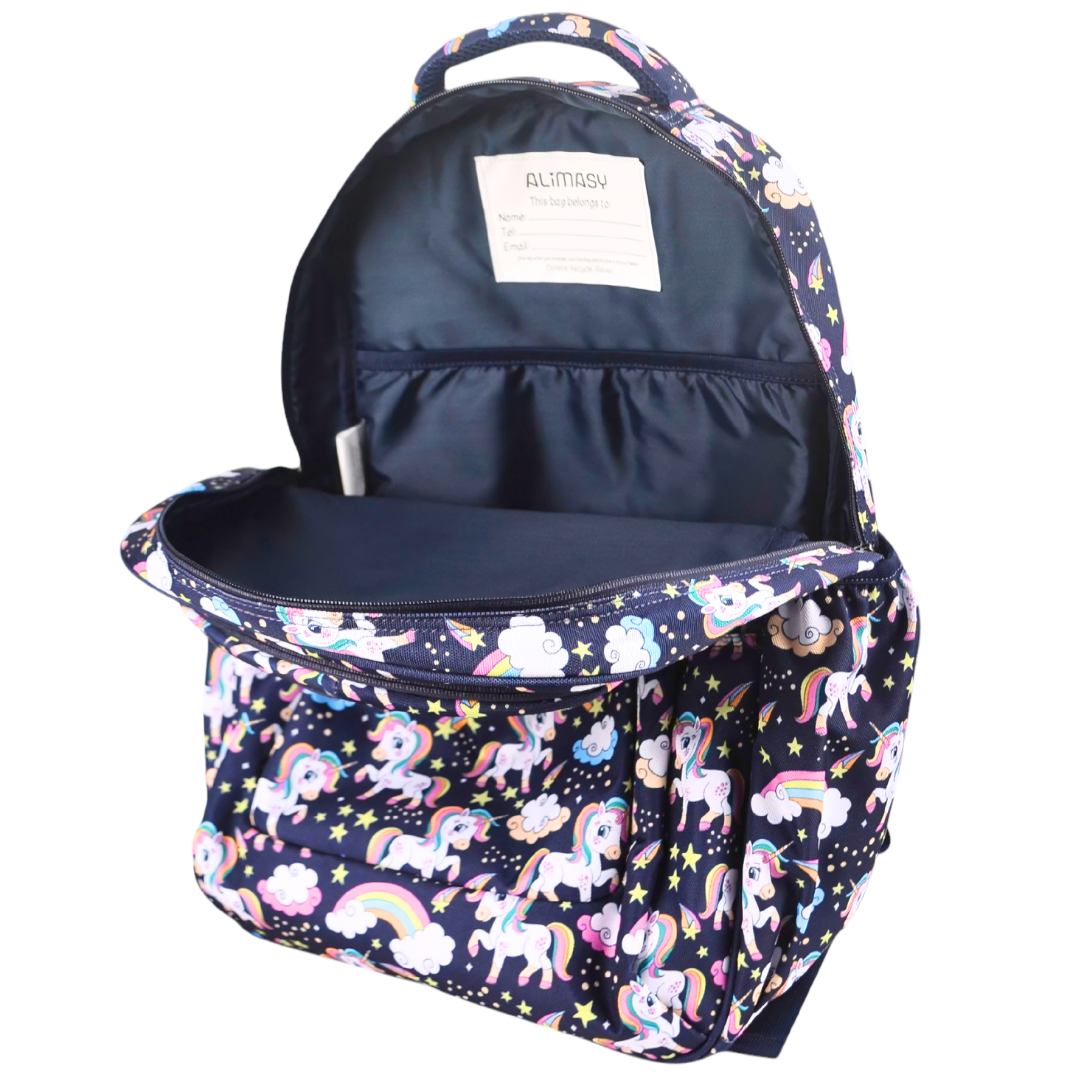 Grand sac à dos Fleurs tropicales et palmiers