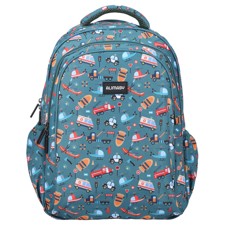 Rescuers Midsize Kids Backpack front view lightweight waterproof preschool and primary school bag Australia NZ