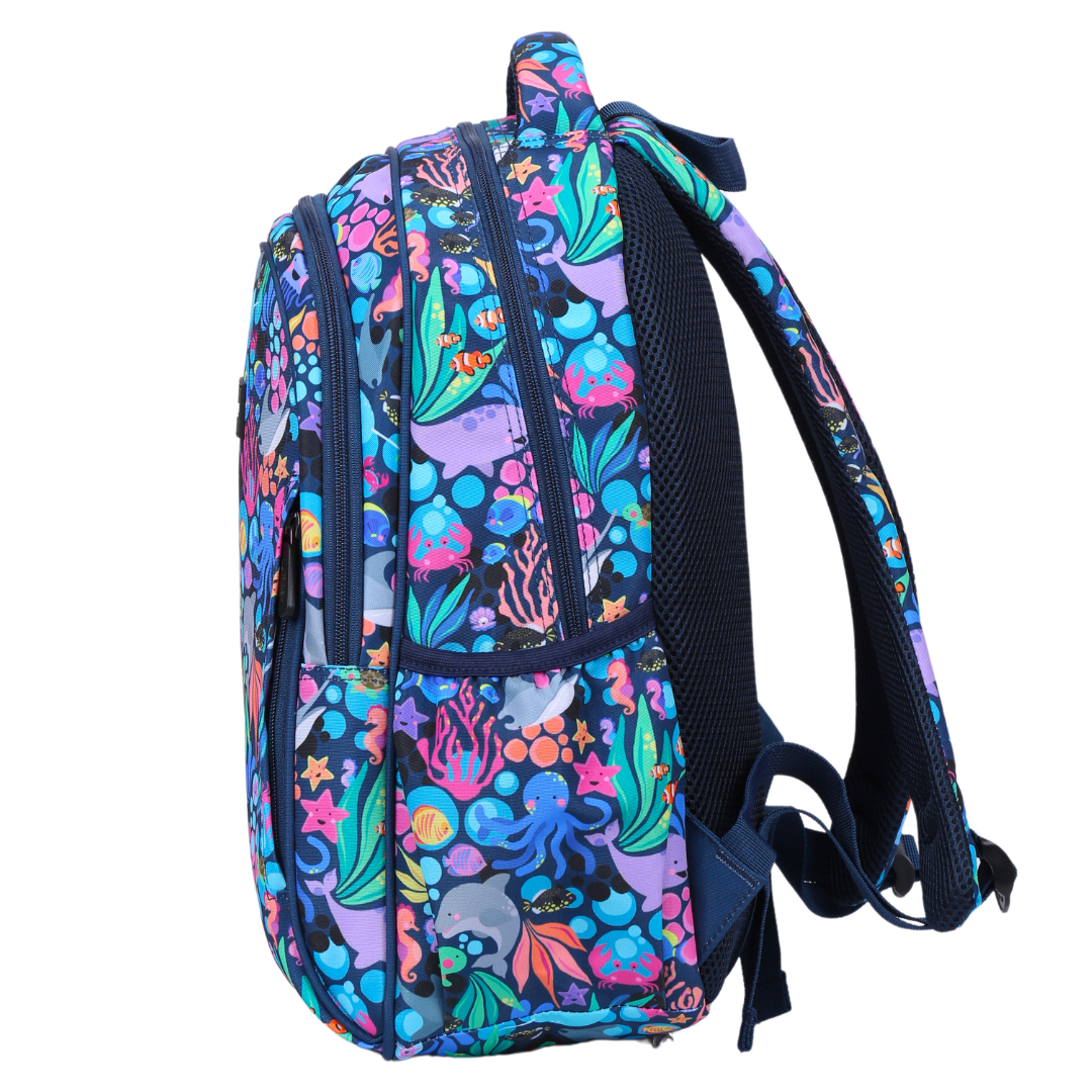 Sealife Midsize Kids Backpack side pocket elasticated for secure water bottle storage