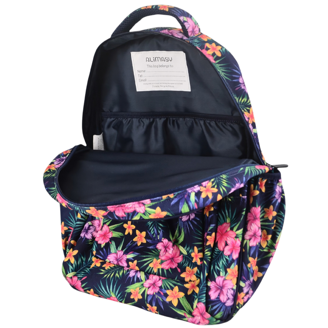 Large Backpack 900D Tropical Flowers &amp; Palms - PRE ORDER SHIPPING 9TH NOVEMBER 2026